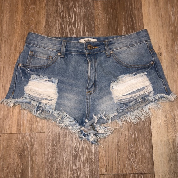 Forever 21 Pants - Forever 21 distressed denim shorts